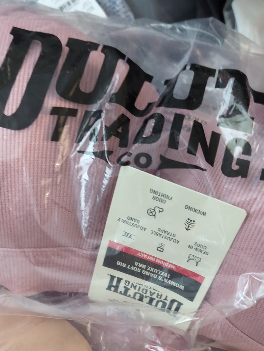 Duluth Trading Co Dang Soft Rib TeeLUXE Bra- 40D